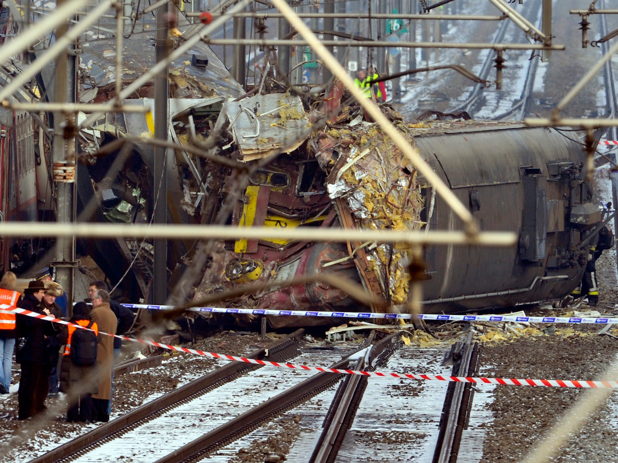 Two commuter trains collided in Buizingen near Brussels in 2010, killing 19 people