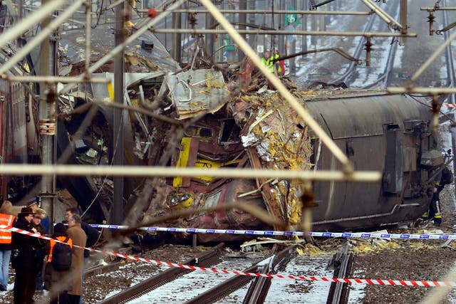 Two commuter trains collided in Buizingen near Brussels in 2010, killing 19 people