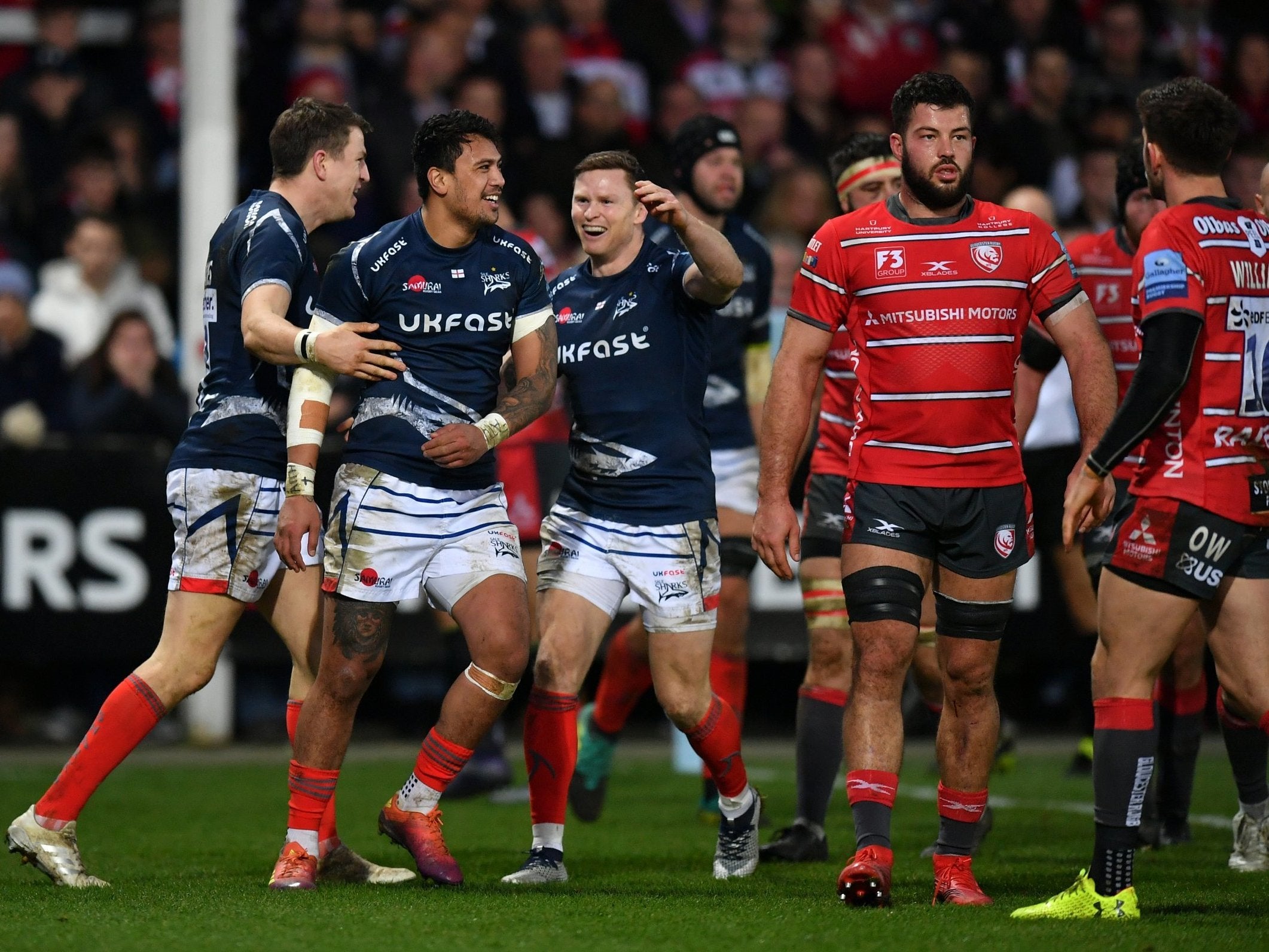 Gloucester slipped up against Sale in their attempt to chase down the top two in the Premiership