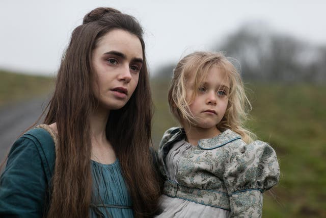 Lily Collins in 'Les Mis'