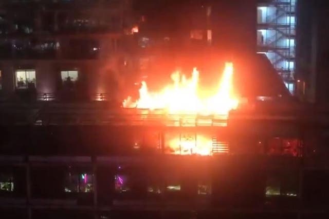 Fire at The Ivy in Manchester