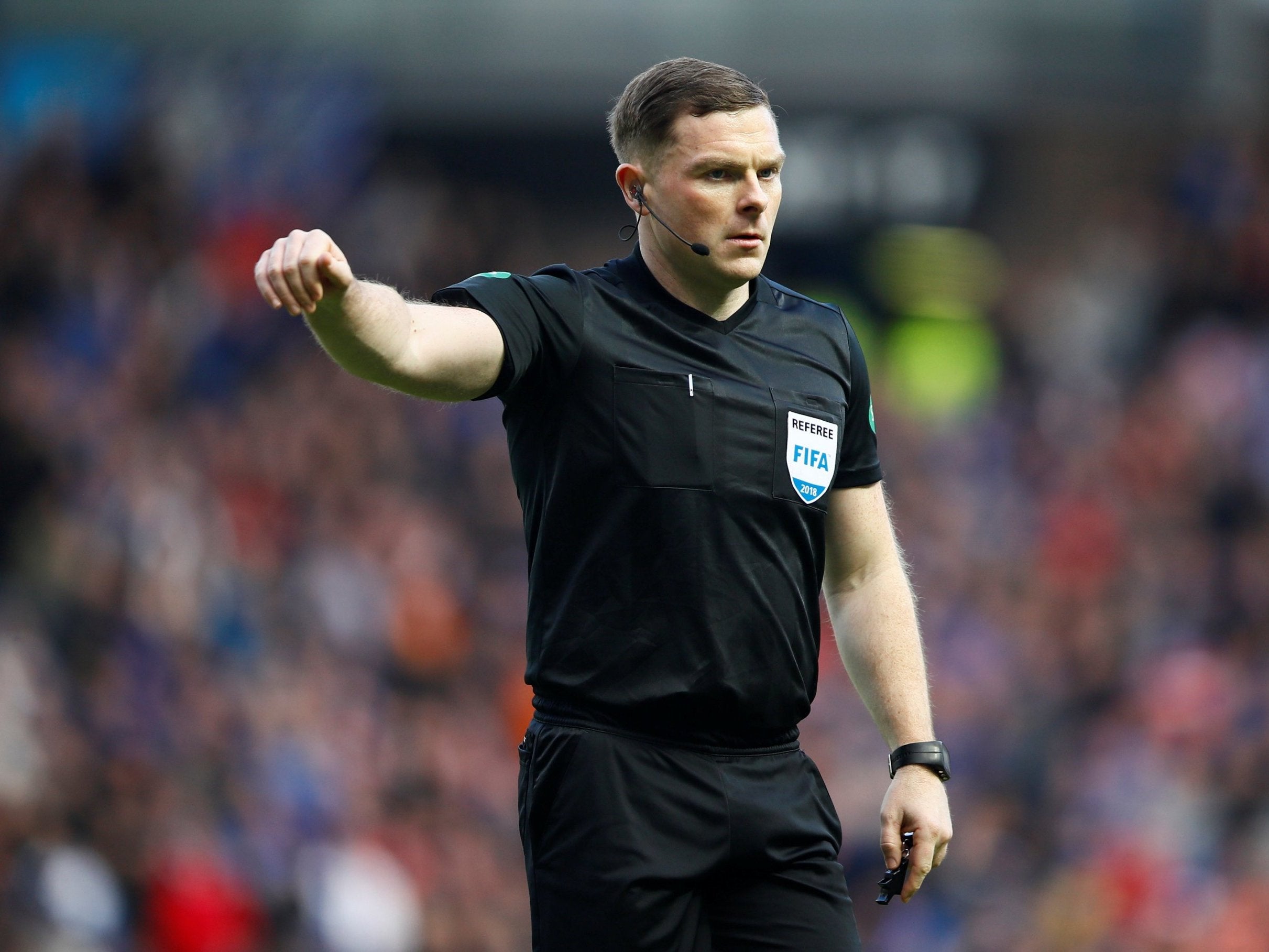 Referee John Beaton has been targeted with threatening messages