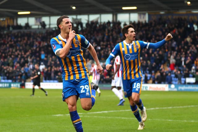 Ollie Norburn put Shrewsbury ahead on the break of half-time before Crouch drew the score level