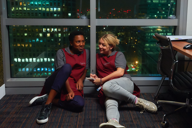 Jade Anouka and Sheridan Smith in 'Cleaning Up'