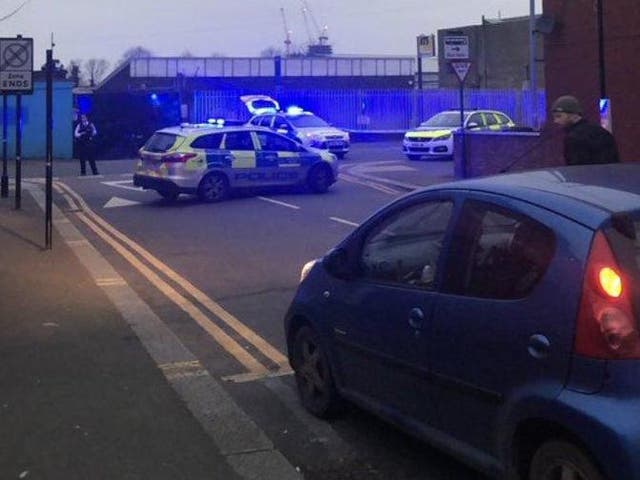 Police cordoned off scene on Church Road