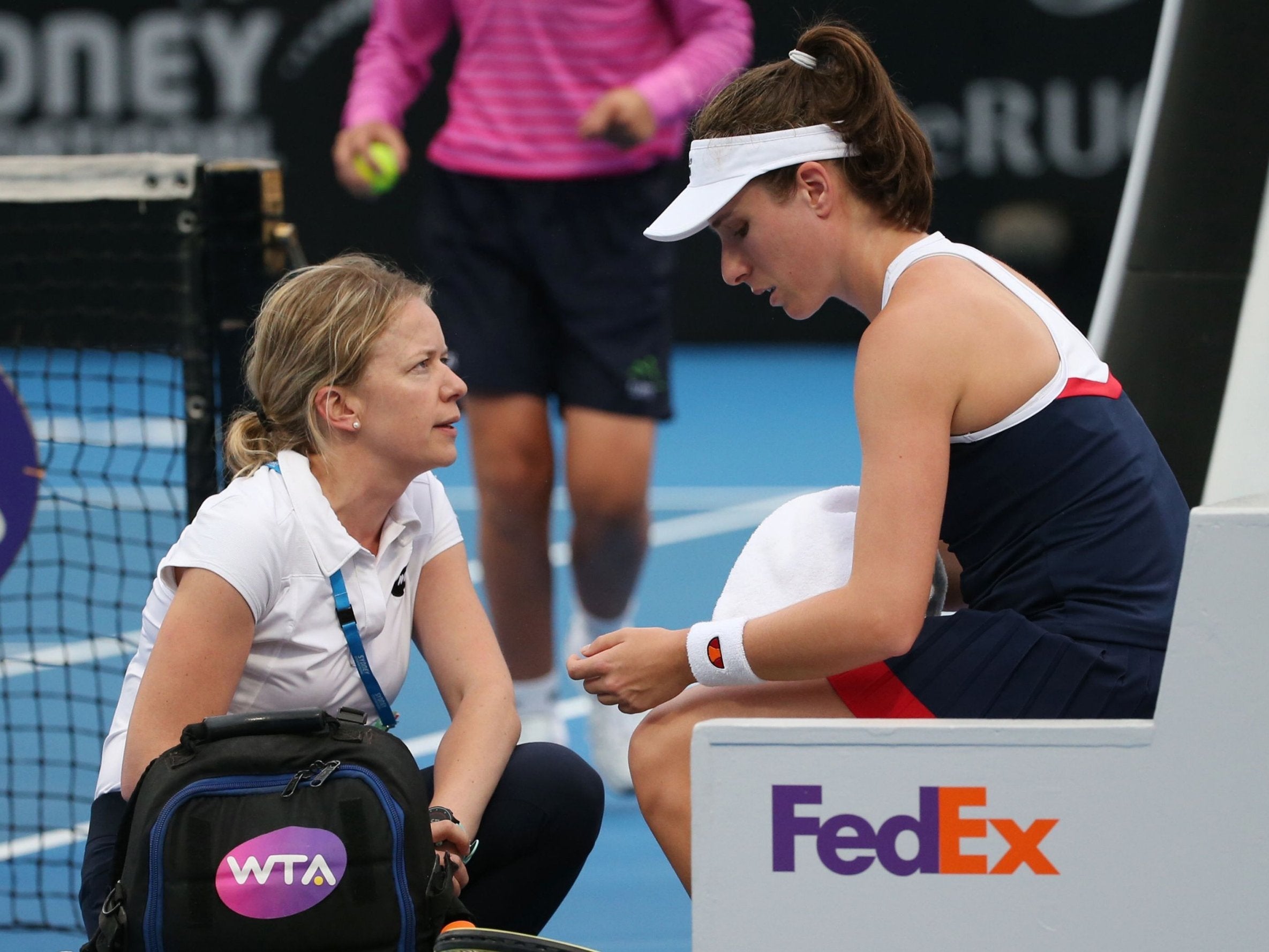Konta had struggled in the run-up to the tournament in Melbourne