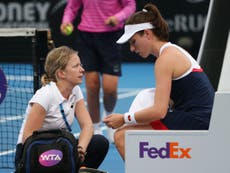 Konta discusses neck injury ahead of Australian Open