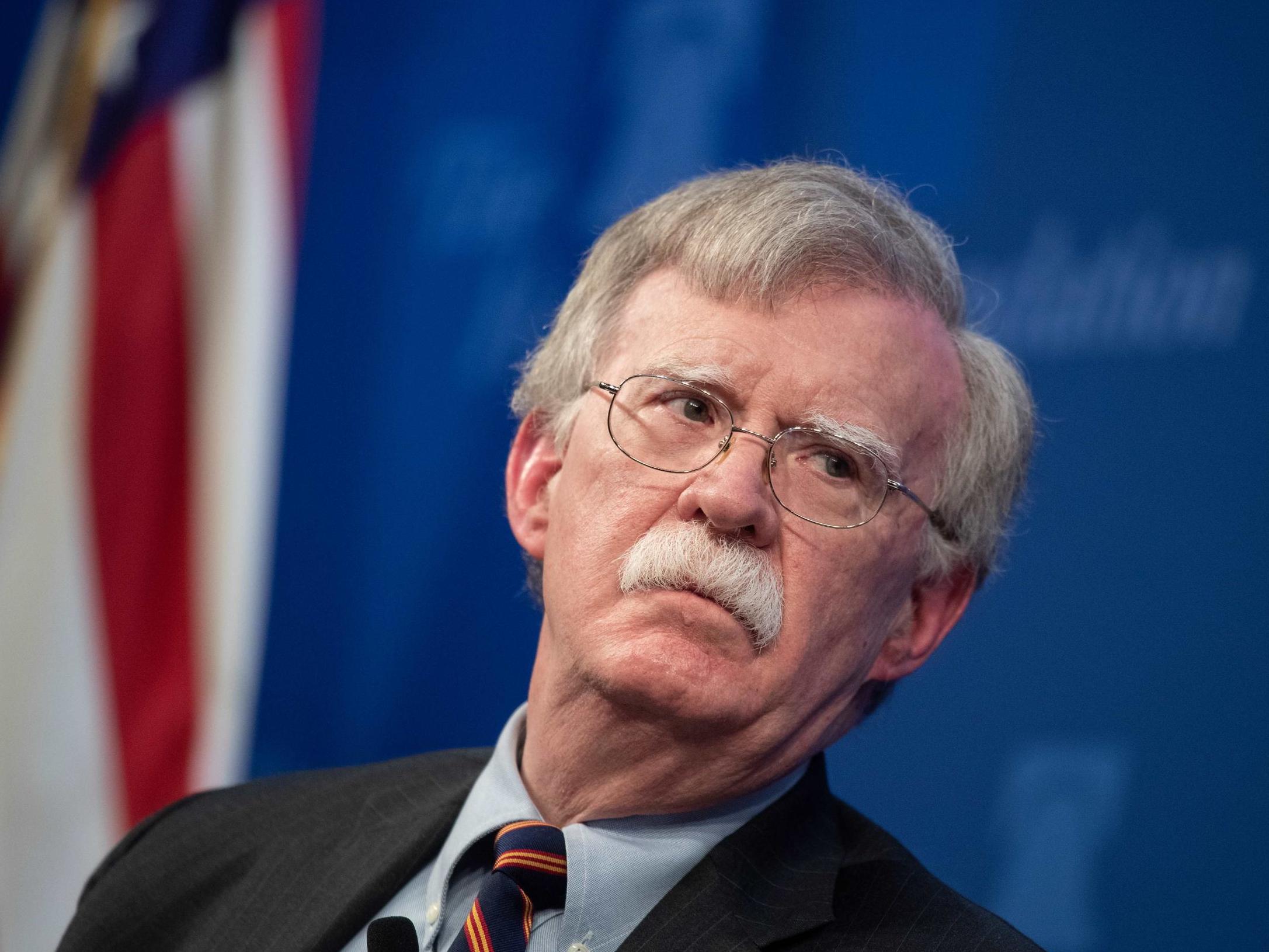 John Bolton during an appearance in Washington in December 2018