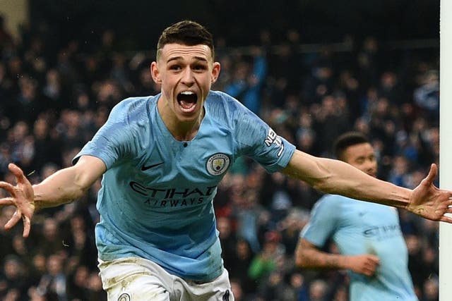Phil Foden scored one of Manchester City's seven goals on his first FA Cup outing