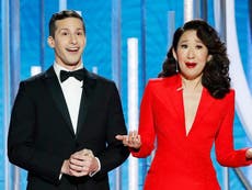Andy Samberg and Sandra Oh's best jokes from the Golden Globes 2019