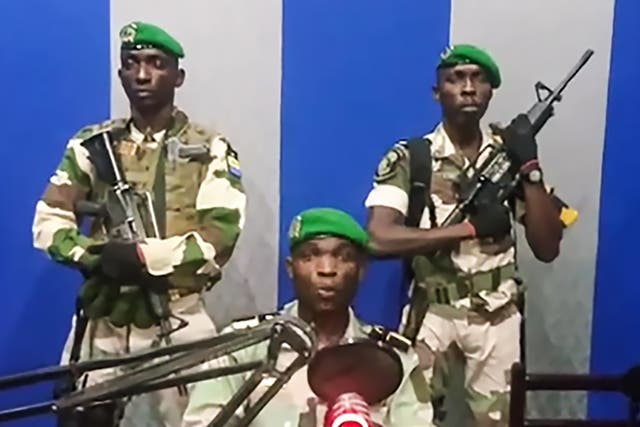 The coup was announced on state radio by a soldier who described himself as the leader of the Patriotic Youth Movement of the Gabonese Defence and Security Forces