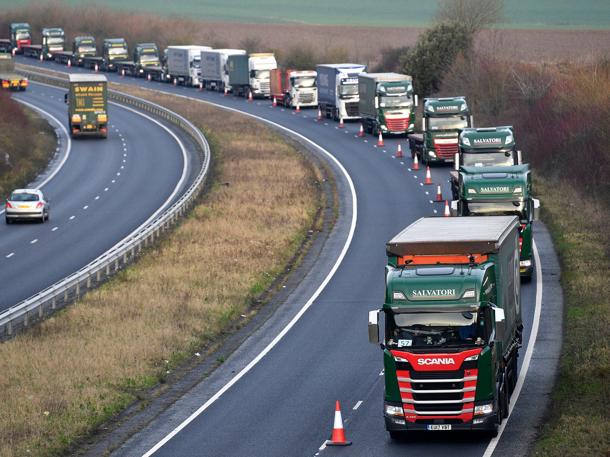 Health secretary Matt Hancock has said gridlock at ports could last as long as six months