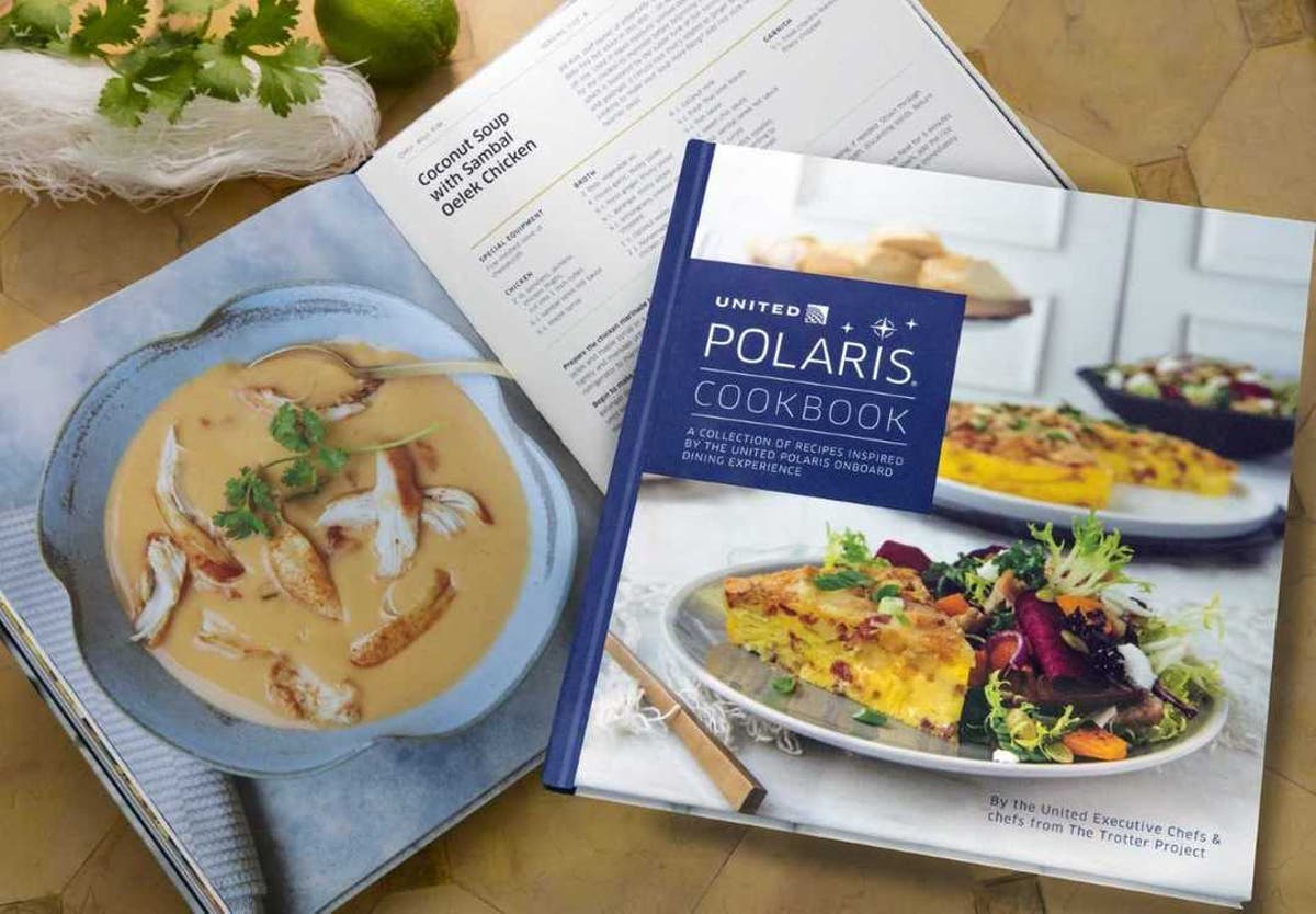 United Airlines releases recipe book for fans of inflight meals