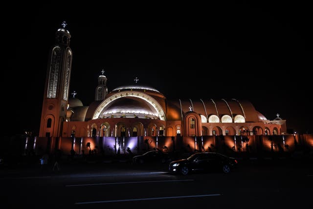 The newly inaugurated Cathedral of Nativity in Egypt's New Administrative Capital, east of Cairo 