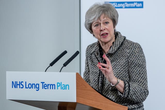 Theresa May launched the plan at Alder Hey Children’s Hospital in Liverpool on Monday