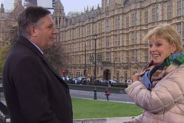 Anna Soubry breaks off in the middle of a BBC TV interview to highlight the protesters calling her a ‘Nazi’