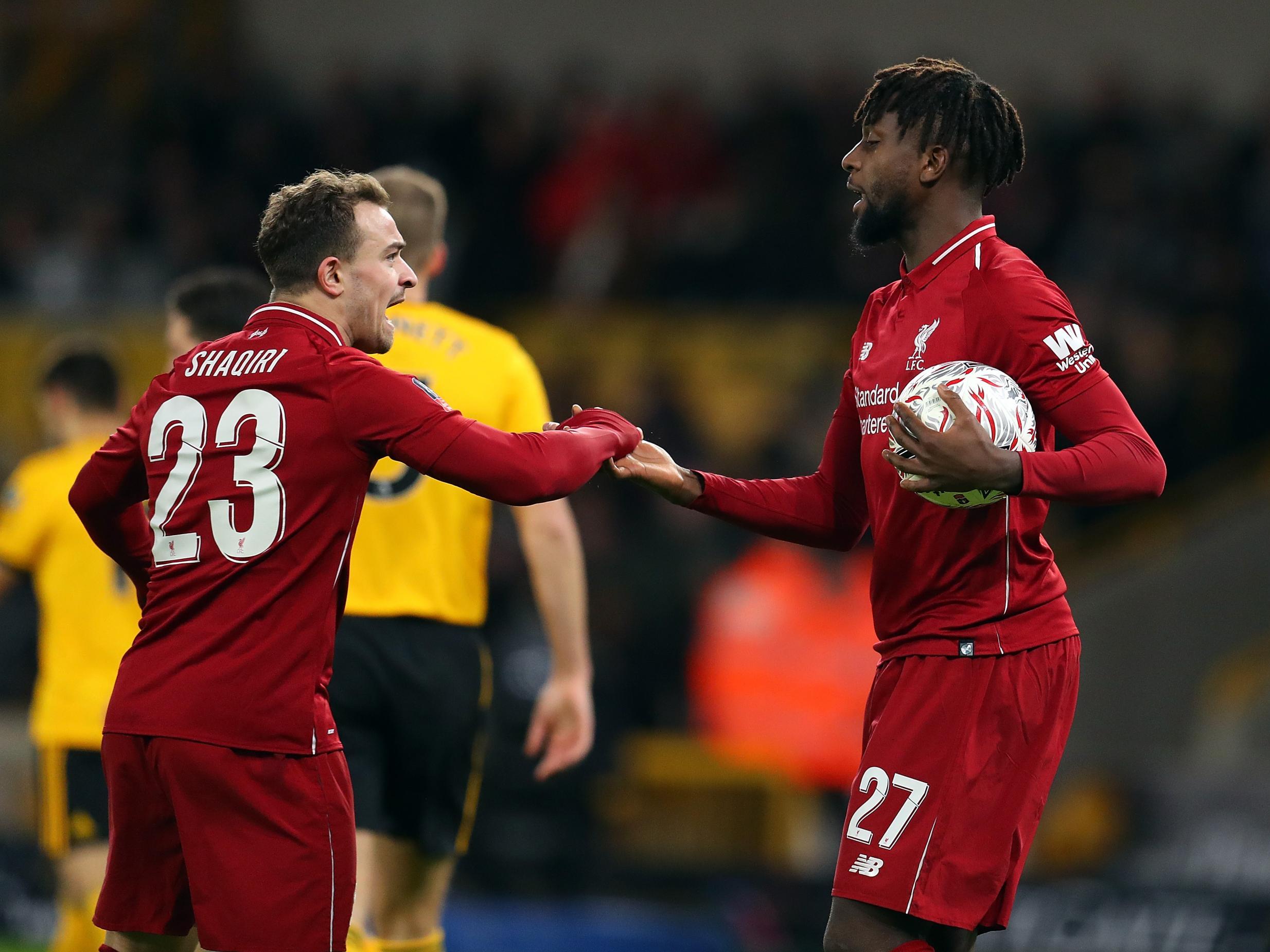 Divock Origi pulled one back for Jurgen Klopp’s men (Getty Images)