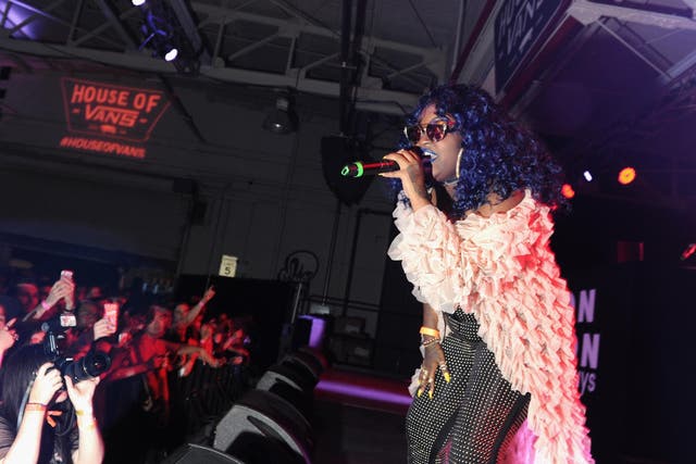 US rapper CupcakKe performs at House of Vans in Brooklyn, NY on 2 June, 2017
