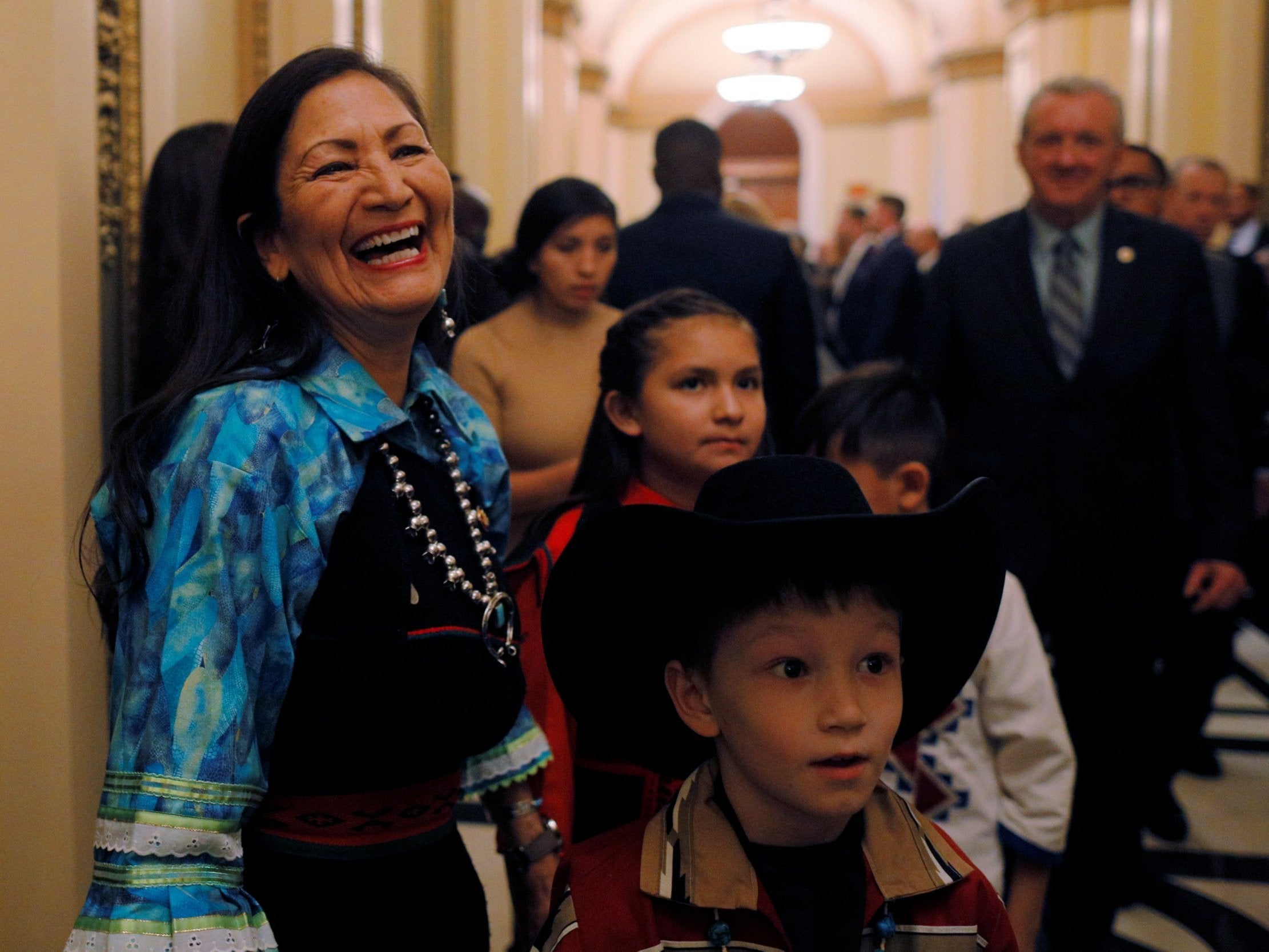 Haaland is also one of a record-breaking 102 women to join the House of Representatives this season