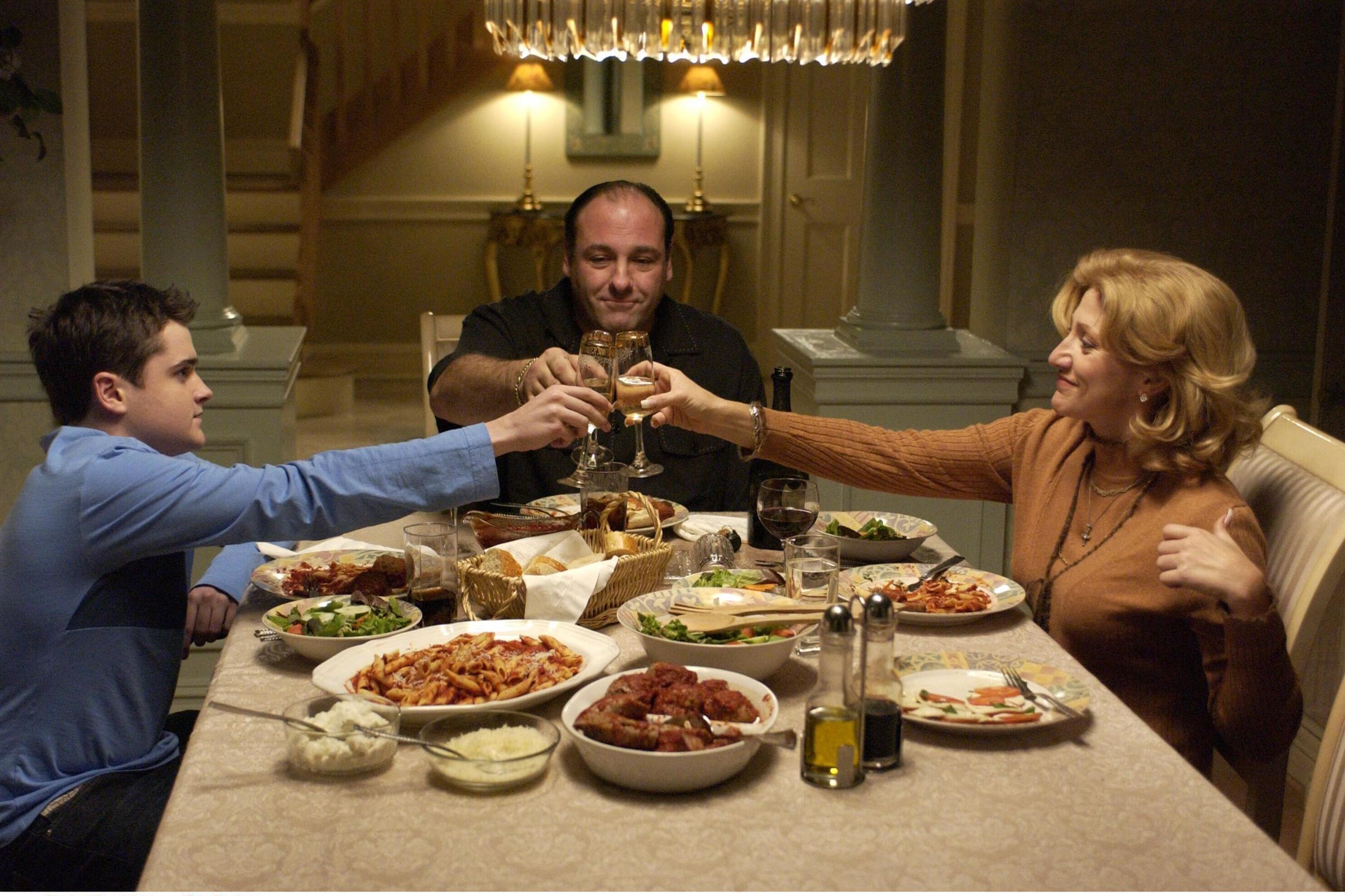 Edie Falco and Robert Iler?played Tony Soprano's wife and son in the series (Rex)