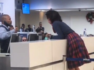 JetBlue said law enforcement were called after the passenger's rant.