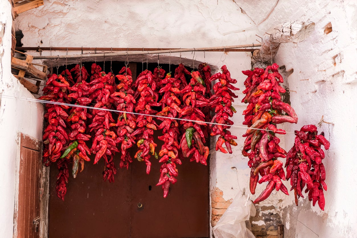 Sundried peppers are a local speciality (Getty/iStock)