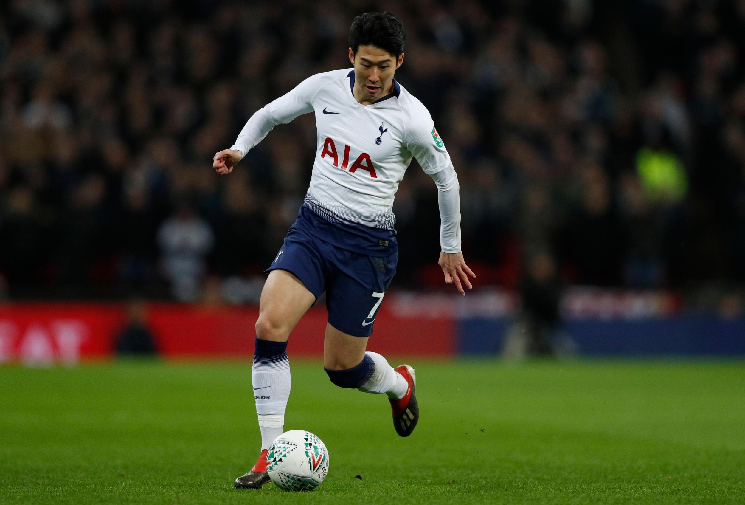 Son Heung-min on the ball