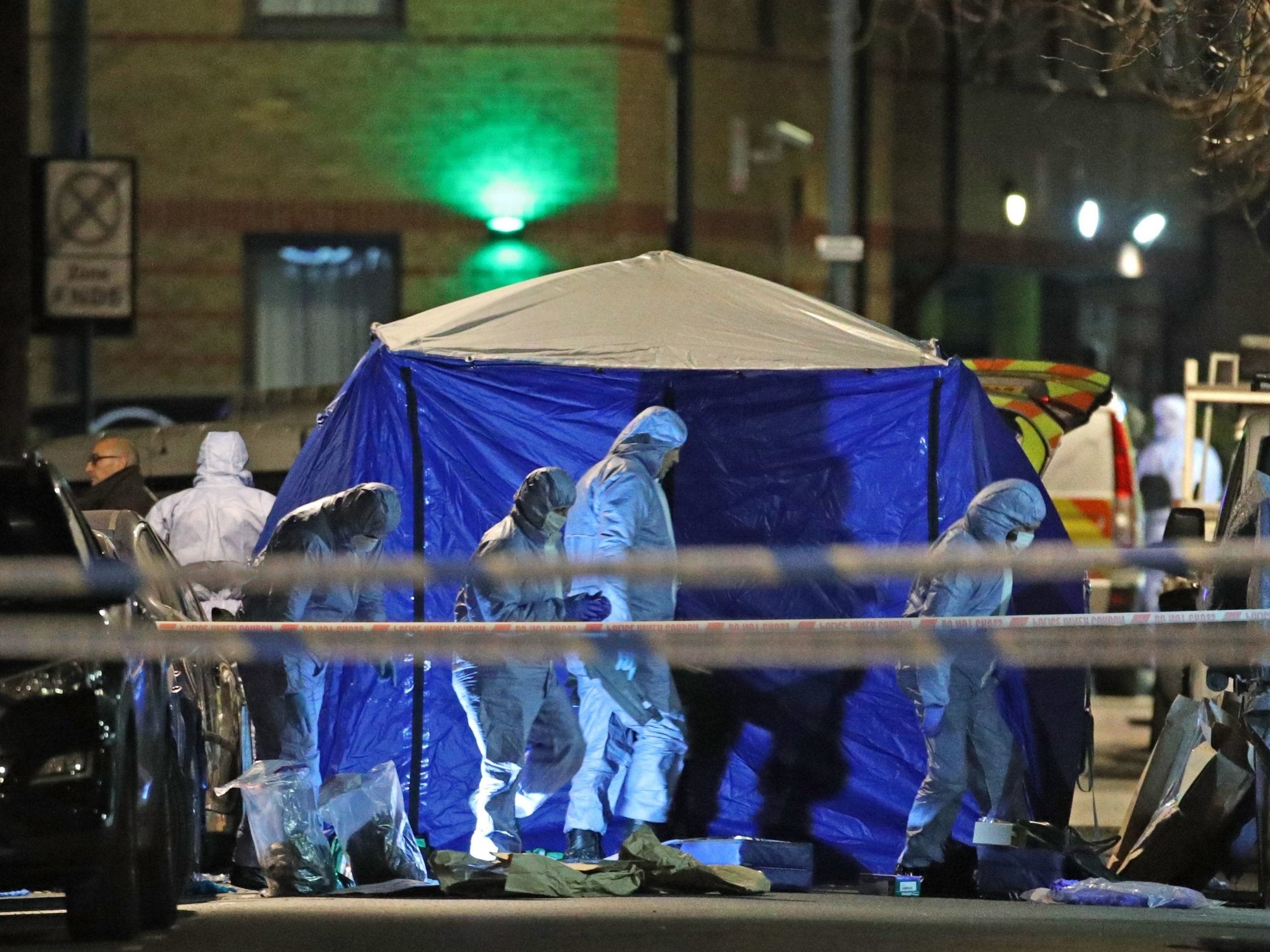 Met Police say teenager found with stab wounds was riding moped before collision with car (Yui Mok/PA)