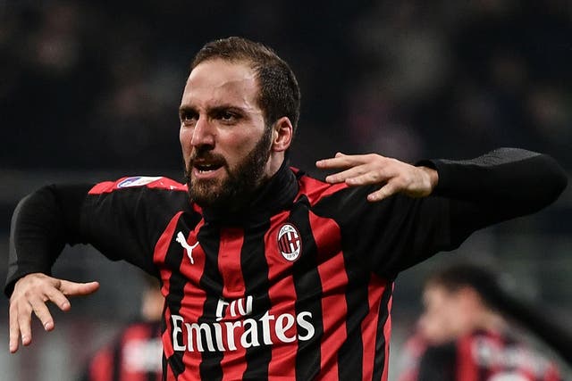 Gonzalo Higuain is being strongly linked with a move to Chelsea this month