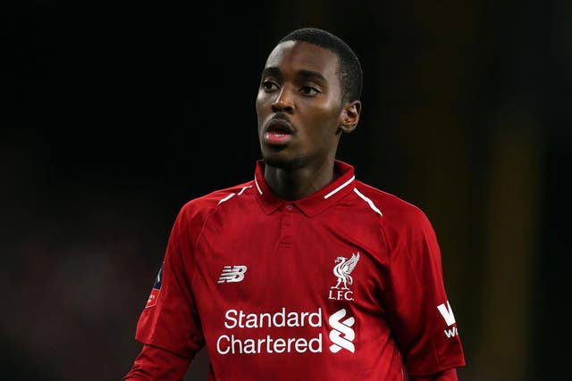 Rafael Camacho made his Liverpool debut in the FA Cup on Monday