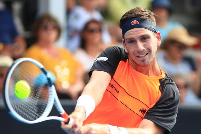 Cameron Norrie in action against Joao Sousa