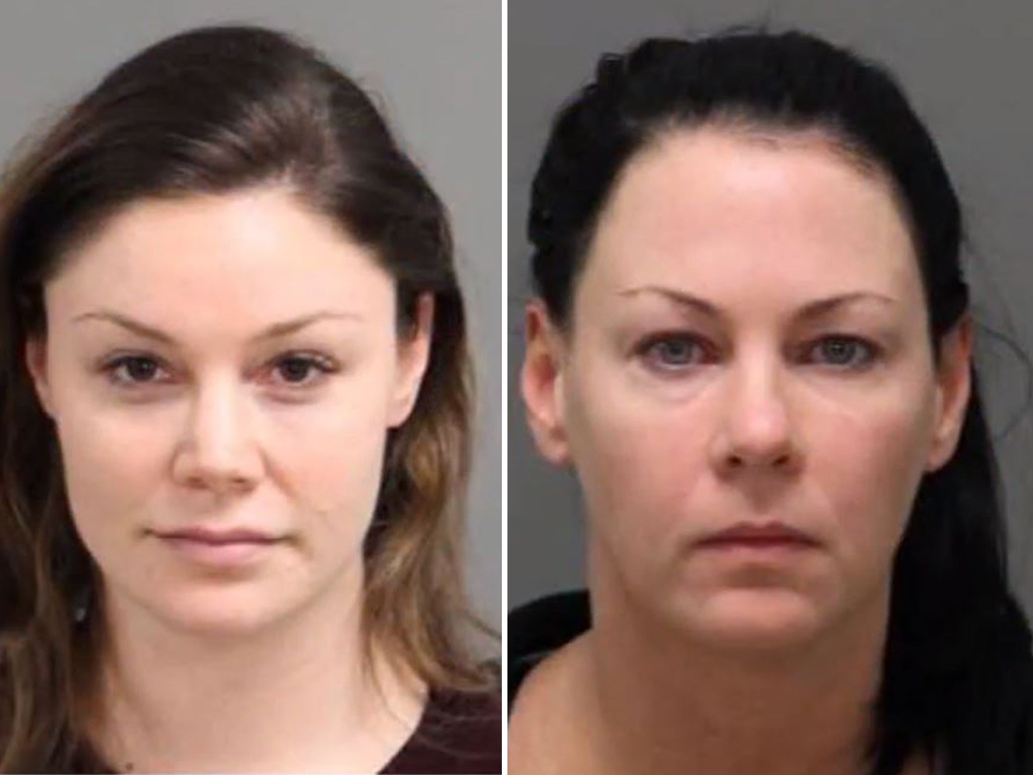 Jessica Fowler and Amber Harrell were arrested following the incident