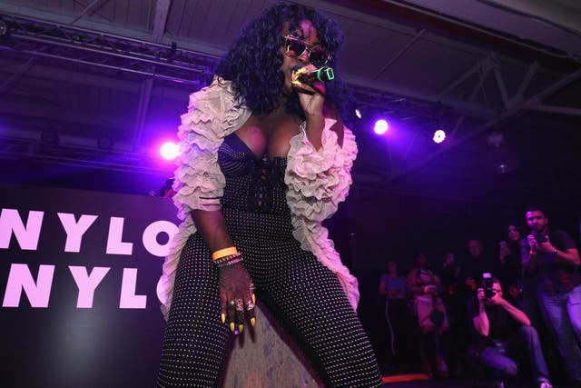 Cupcakke performs on stage at NYLON + NYLON Guys Celebrate the Music Issue at House of Vans Brooklyn on 2 June, 2017 in New York City.