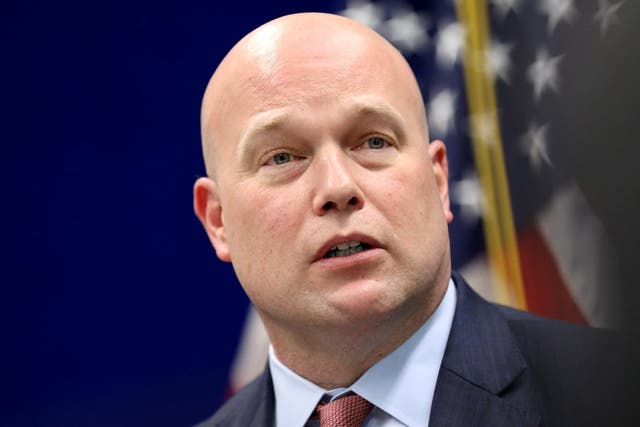 Acting Attorney General Matthew Whitaker speaks to state and local law enforcement on efforts to combat violent crime