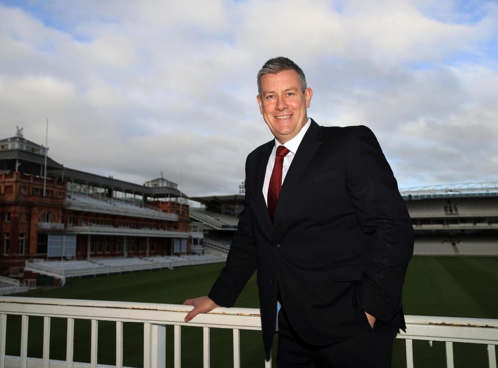 Ashley Giles poses at Lord's after being unveiled as England new director of cricket