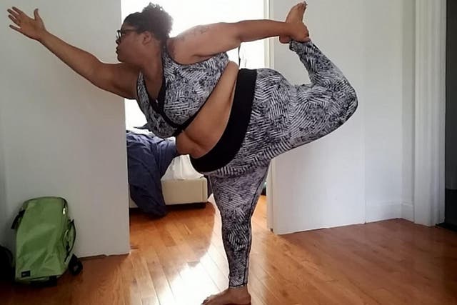 Jessica Rihal became a yoga instructor to help other plus-size people de-stigmatise exercise (SWNS)