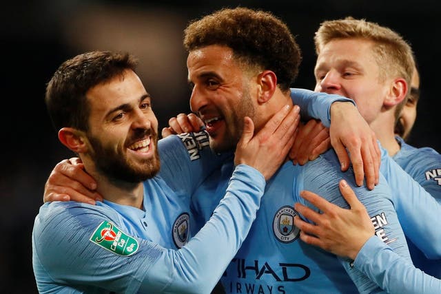 Manchester City thrashed Burton Albion 9-0 to put their Carabao Cup semi-final to bed
