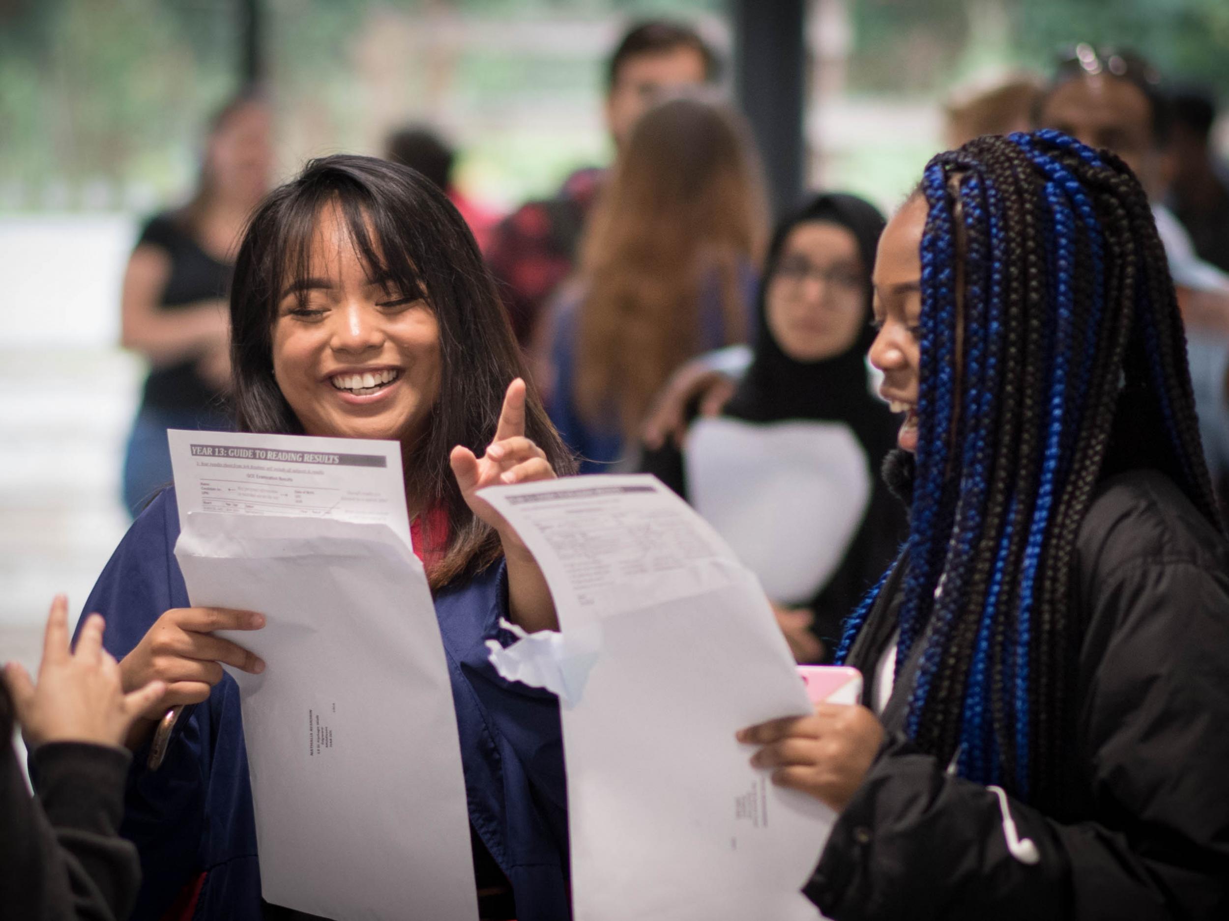 Figures revealed there were over 80,000 entries from girls in the sciences