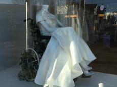 Wedding dress shop praised for featuring mannequin in wheelchair