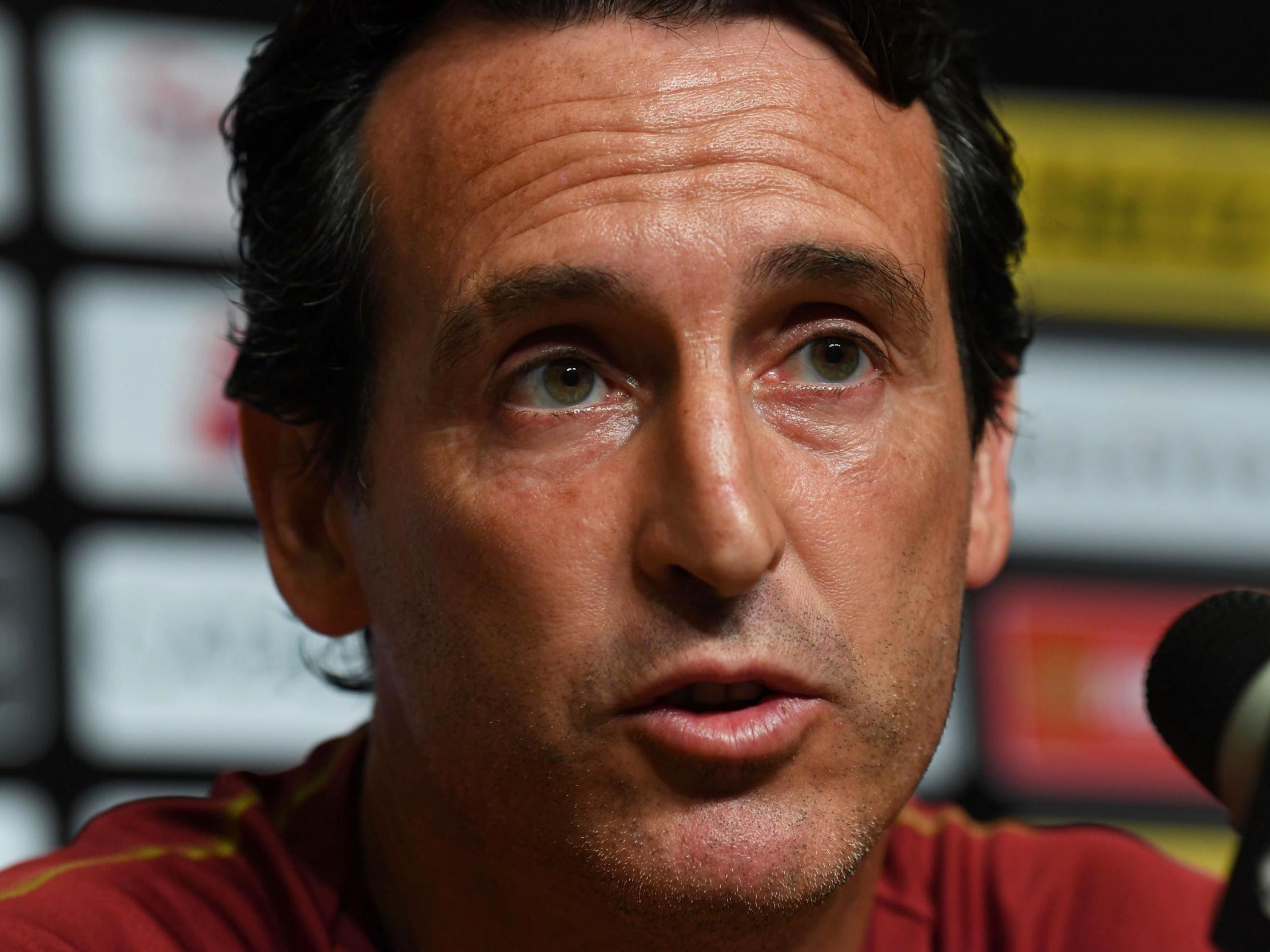 Unai Emery the Arsenal manager
