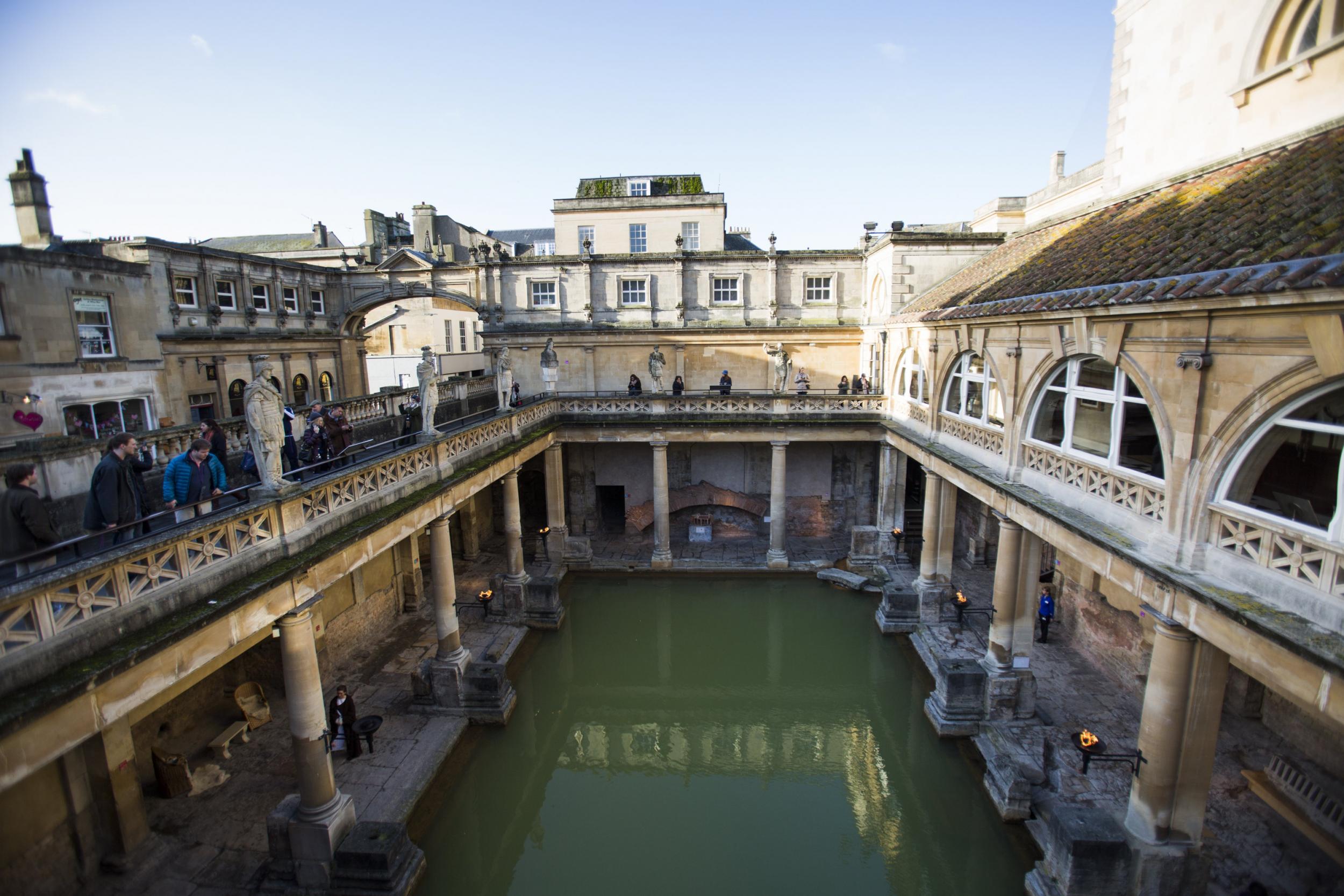 The historic Roman Baths in Somerset were among the UK's favourite places to visit