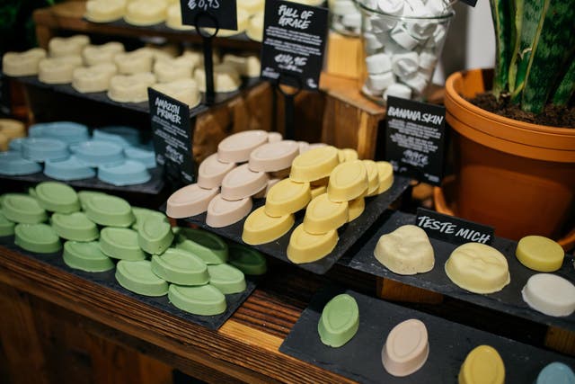 Products from Lush's new 'Naked' skincare range