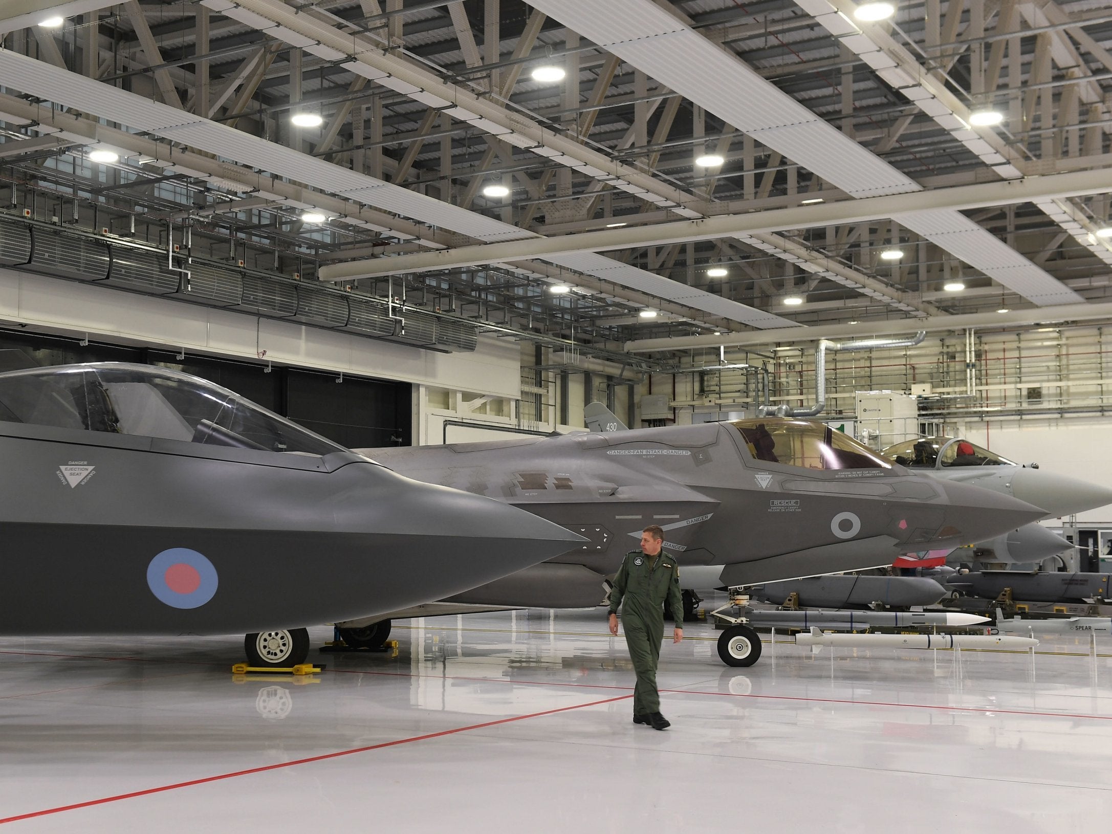 A prototype of a Tempest stealth fighter at RAF Marham