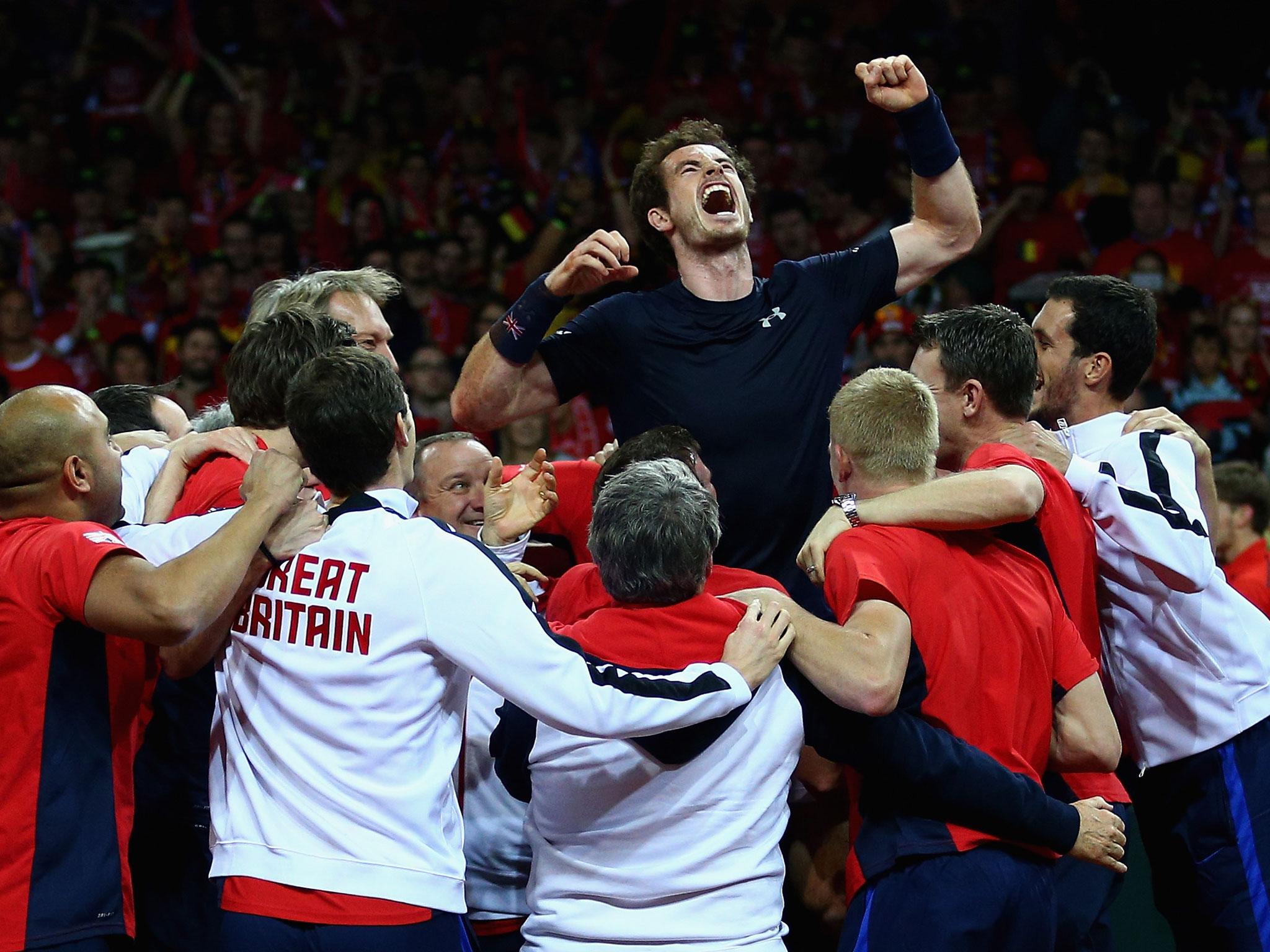 Murray helped Great Britain win the Davis Cup in 2015