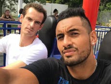 Kyrgios posts touching and personal tribute to close friend Murray
