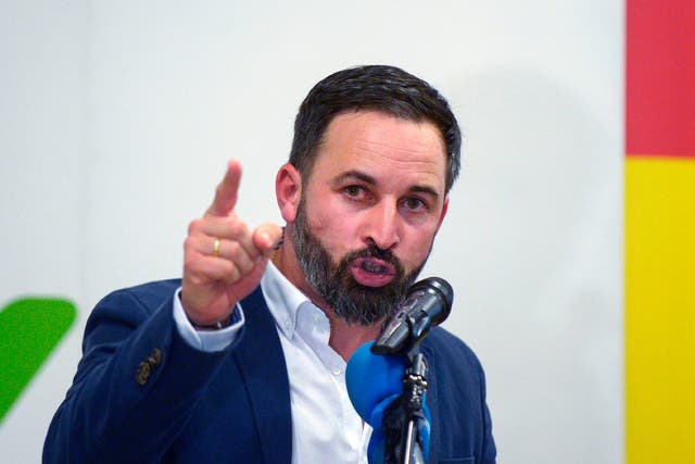 Santiago Abascal, leader of Spain's far-right party Vox
