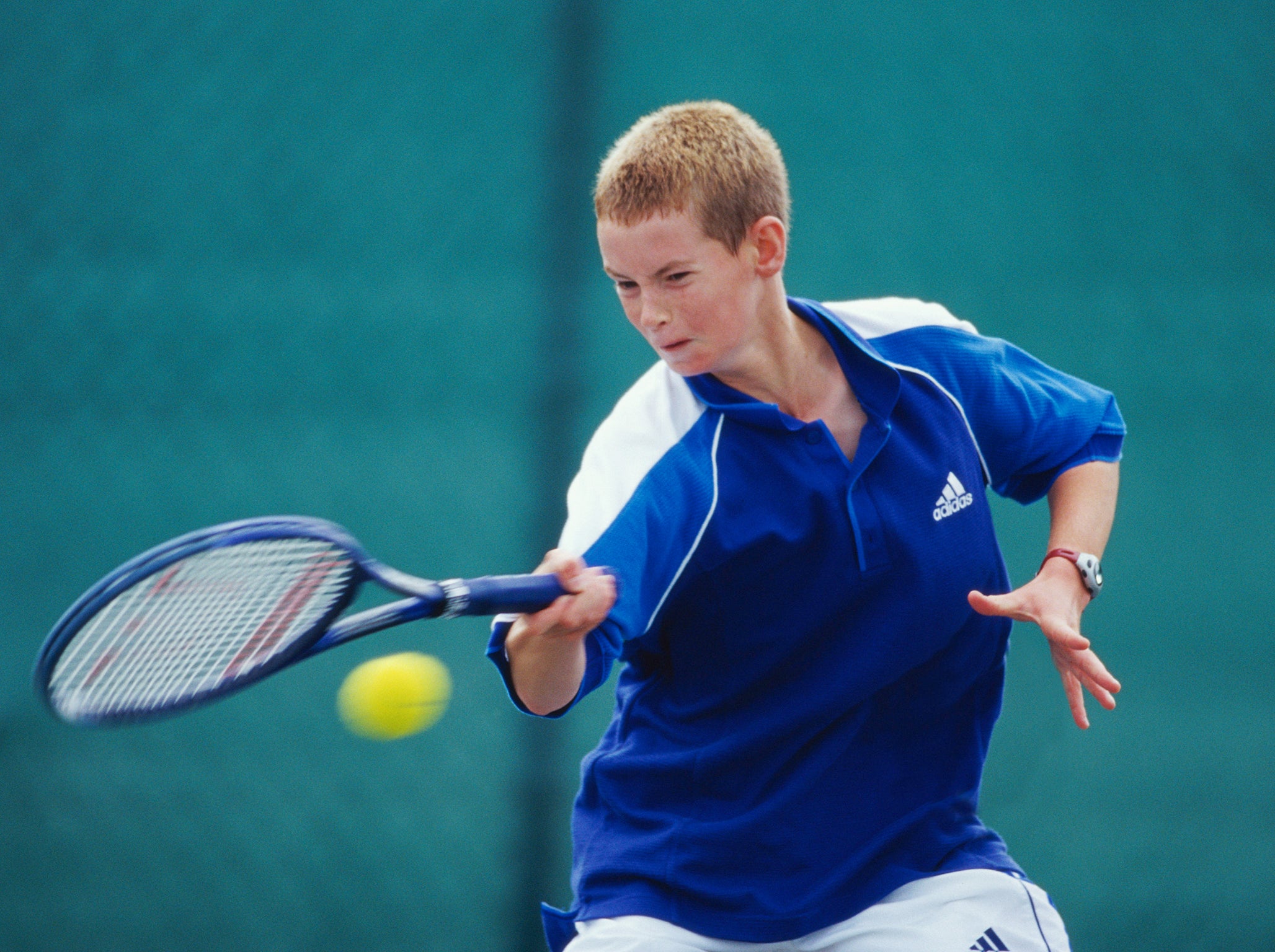 Murray at an Under-14s event in August 1999