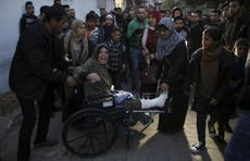 Gaza protests: Palestinian woman killed as Israel launches airstrikes