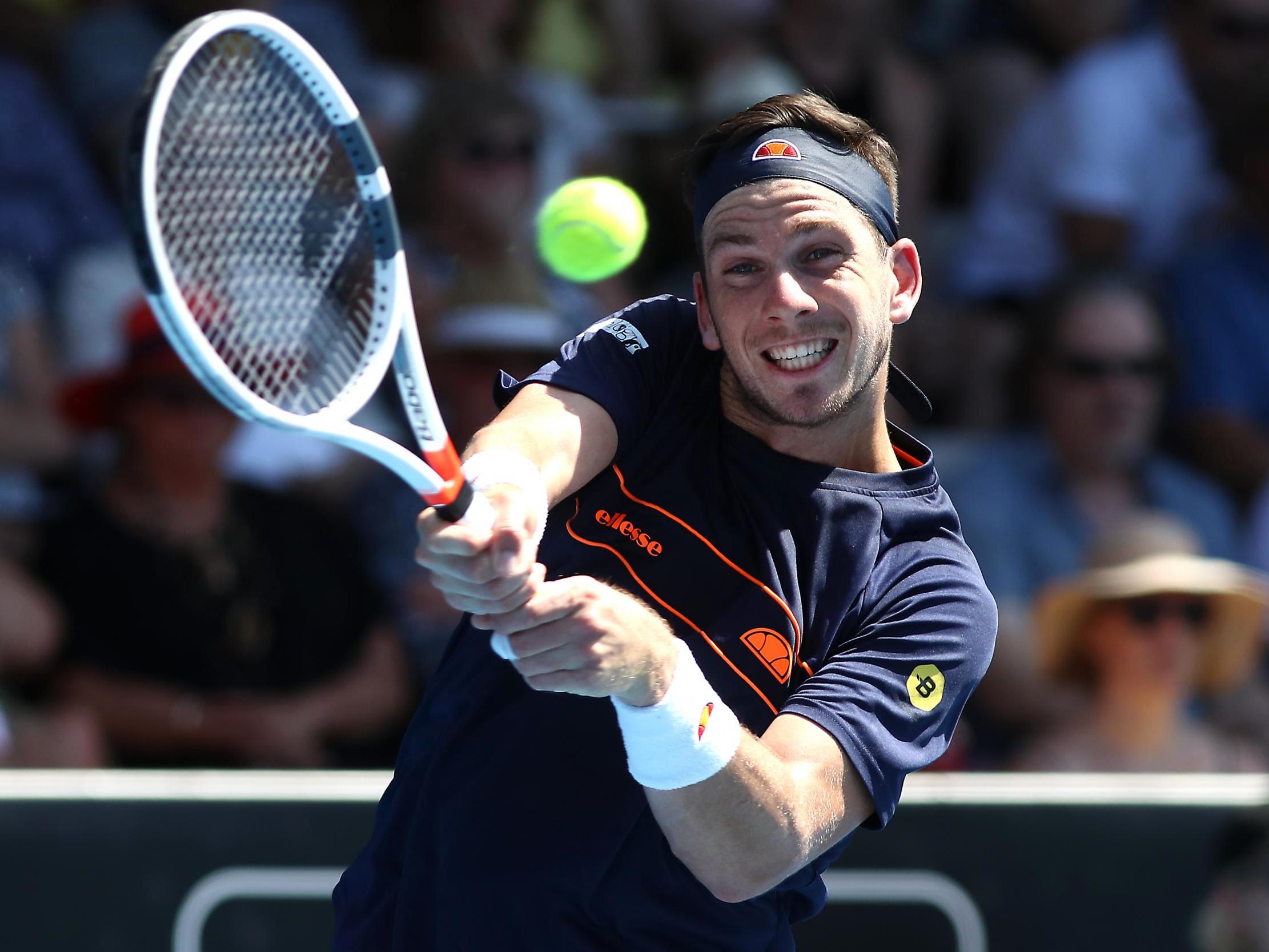 Norrie in action against Sandgren