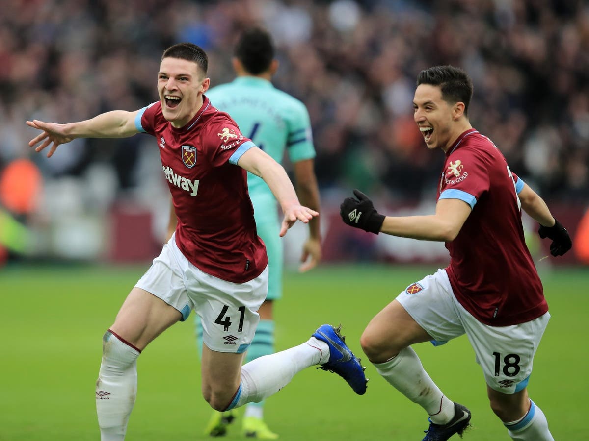 Declan Rice goal secures West Ham victory over defensively frail ...